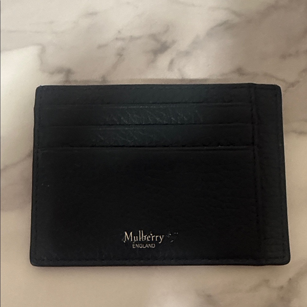 Mulberry Midnight green Card Holder